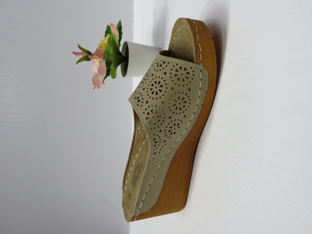 Klapki Damskie 6094-3 BEIGE 36-41 1