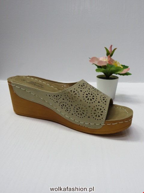 Klapki Damskie 6094-3 BEIGE 36-41 1