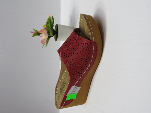 Klapki Damskie 6094-4 RED 36-41