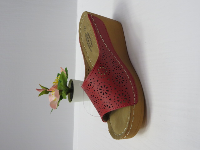 Klapki Damskie 6094-4 RED 36-41 1