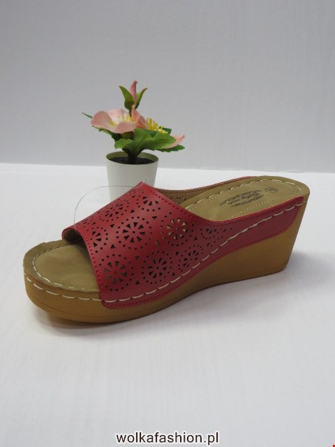 Klapki Damskie 6094-4 RED 36-41 1