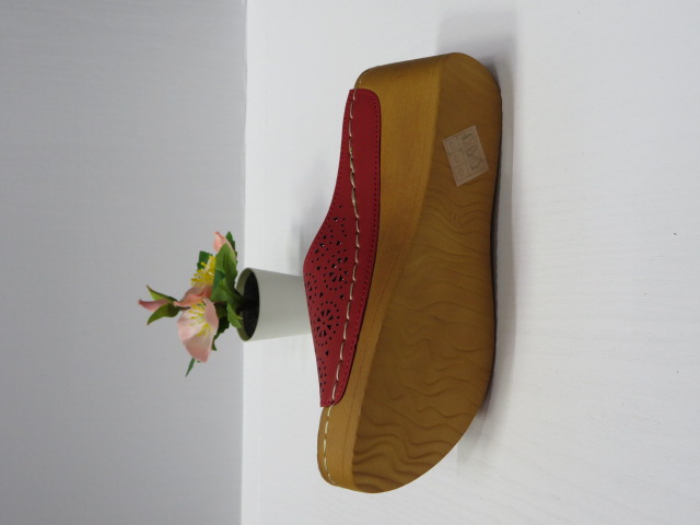 Klapki Damskie 6094-4 RED 36-41 2