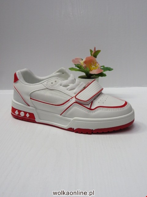 Sportowe Damskie 2343 WHITE/RED 36-41