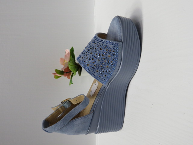 Czółenka damskie B-9054 BLUE 36-41 1