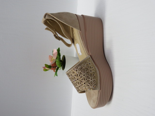 Czółenka damskie B-9054 BEIGE 36-41 1