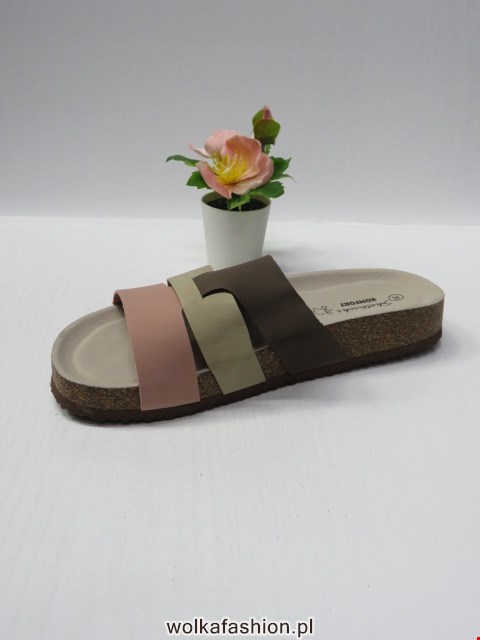Klapki Damskie 0508 PINK/BROWN 36-41 1