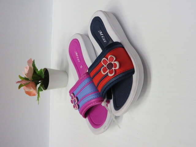 Kapcie Dziecięce HC617-6 WHITE-FUXIA/WHITE-BLACK/WHITE-NAVY/WHITE-BLUE 30-35