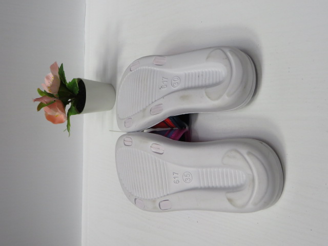 Kapcie Dziecięce HC617-6 WHITE-FUXIA/WHITE-BLACK/WHITE-NAVY/WHITE-BLUE 30-35 2