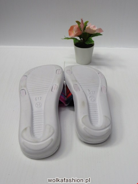 Kapcie Dziecięce HC617-6 WHITE-FUXIA/WHITE-BLACK/WHITE-NAVY/WHITE-BLUE 30-35 2