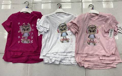 Bluzka dziewczęca 1592 1 kolor 4-14 1