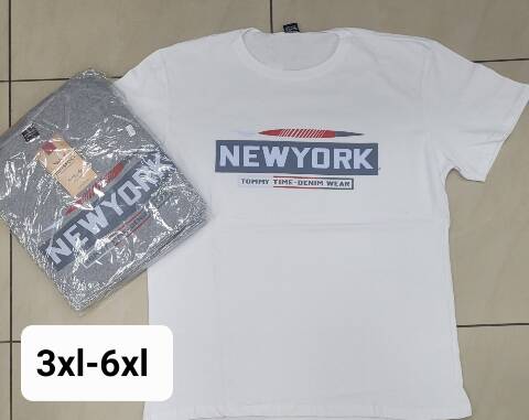 Bluzki męskie 1598 Mix 3 kolor 3XL-6XL (towar tureckie) 1