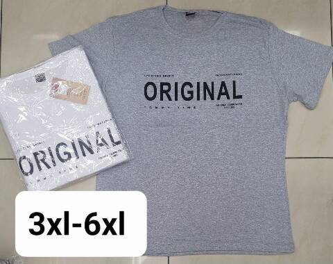 Bluzki męskie 1599 Mix 3 kolor 3XL-6XL (towar tureckie) 1