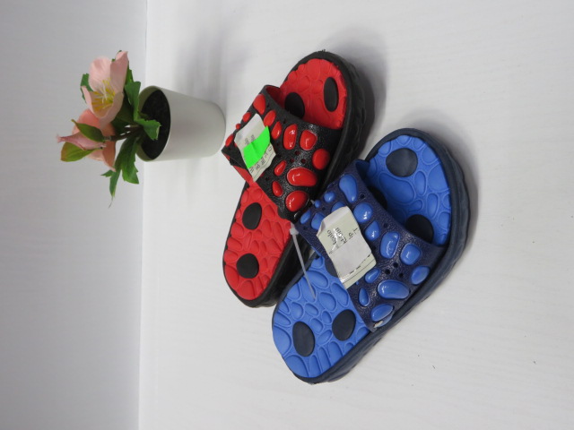 Kapcie Dziecięce B-3175-1 BLACK/RED/D.BLUE 24-29