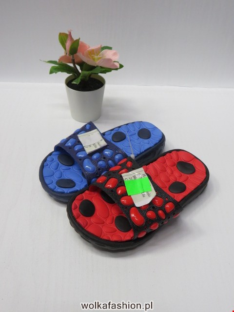 Kapcie Dziecięce B-3175-1 BLACK/RED/D.BLUE 24-29 1