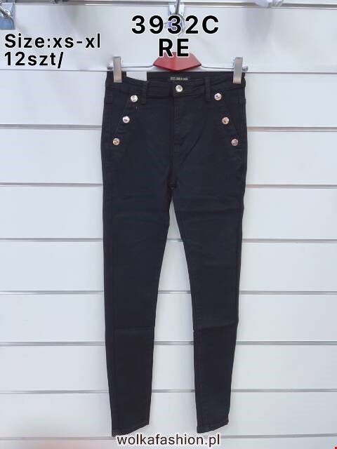 Jeansy damskie 3932C 1 kolor XS-XL