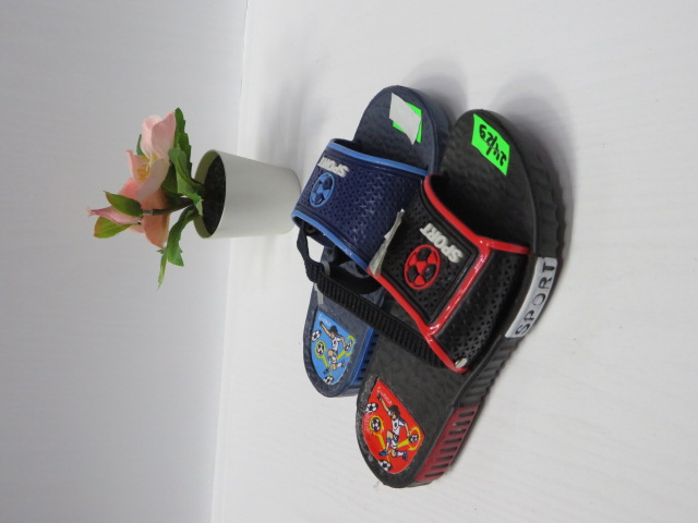 Kapcie Dziecięce B-32-10 BLUE/ORANGE/GREY/RED 24-29 1