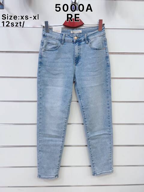 Jeansy damskie 5000A 1 kolor XS-XL