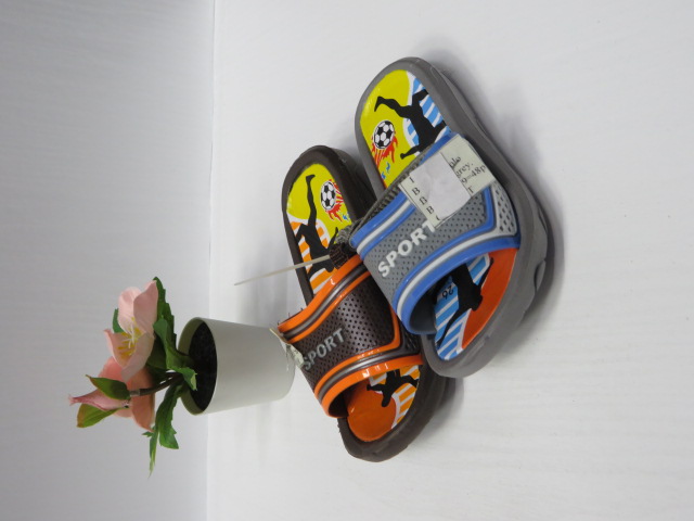 Kapcie Dziecięce B-37-8 BLUE/ORANGE/GREY/BROWN 24-29