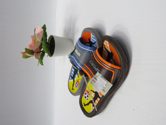 Kapcie Dziecięce B-37-8 BLUE/ORANGE/GREY/BROWN 24-29 1