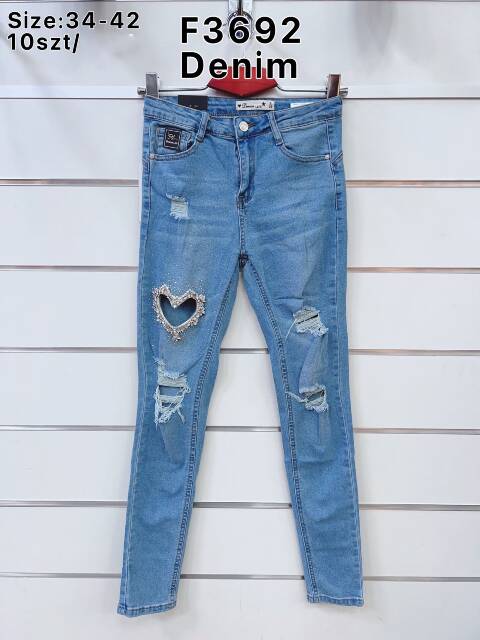 Jeansy damskie F3692 1 kolor 34-42