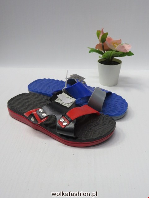 Kapcie Dziecięce B-598-8 BLACK/NAVY/BROWN/BLUE 30-35 1