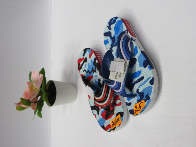 Kapcie Dziecięce B-018-6 BLACK/BROWN/RED 24-29