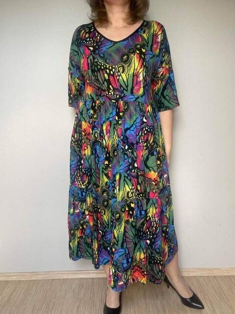 Sukienka damskie 1743 Mix kolor Standard (towar polskie)