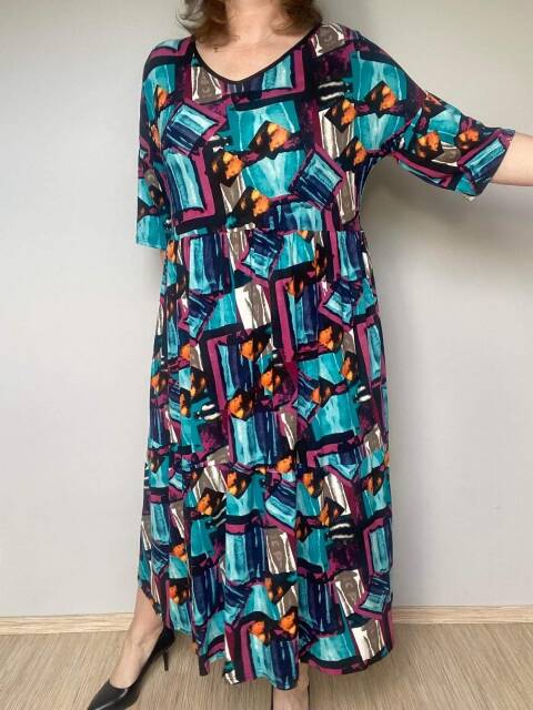 Sukienka damskie 1745 Mix kolor Standard (towar polskie)