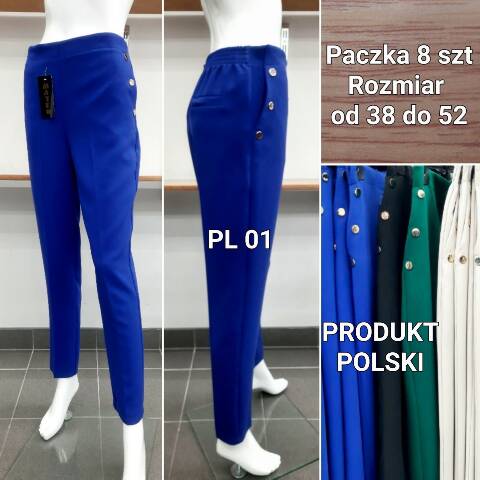 Spodnie damskie PL01 1 kolor 38-52