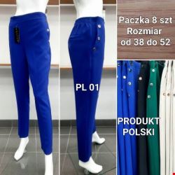 Spodnie damskie PL01 1 kolor 38-52