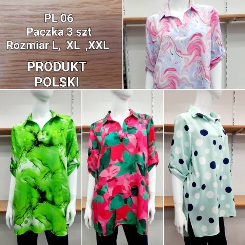 Koszula damskie PL06 1 kolor L-2XL