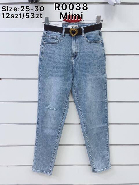 Jeansy damskie R0038 1 kolor 25-30 1