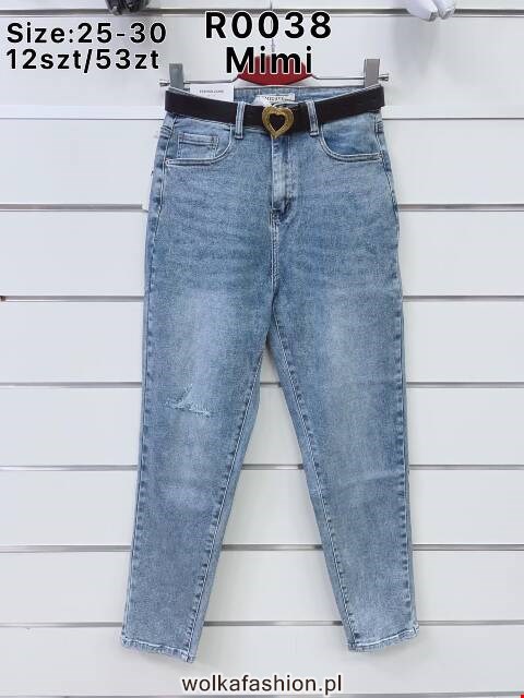 Jeansy damskie R0038 1 kolor 25-30