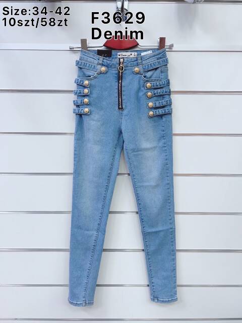 Jeansy damskie F3629 1 kolor 34-42 1