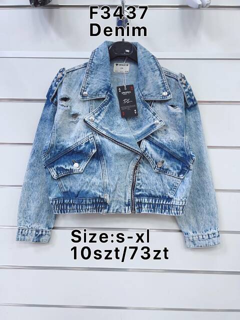Kurtka jeansowa damskie F3437 1 kolor S-XL 1