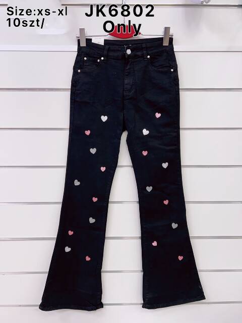 Jeansy damskie JK6802 1 Kolor XS-XL