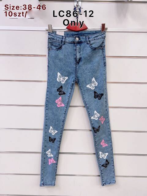 Jeansy damskie LC86-12 1 Kolor 38-46