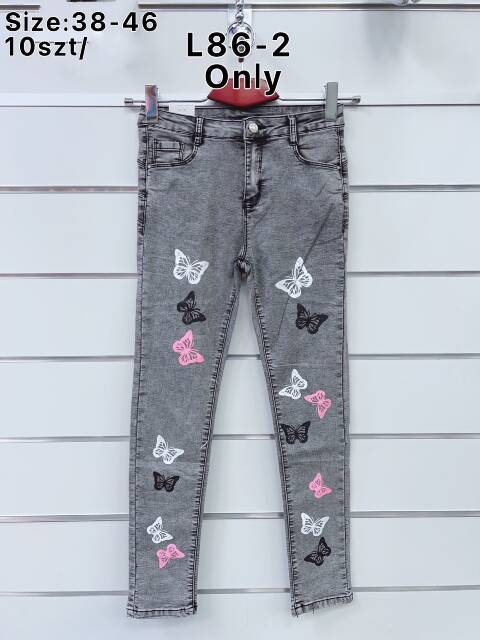 Jeansy damskie L86-2 1 Kolor 38-46 1
