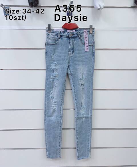 Jeansy damskie A365 1 Kolor 34-42 1