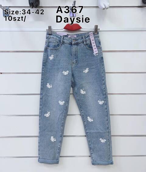 Jeansy damskie A367 1 Kolor 34-42