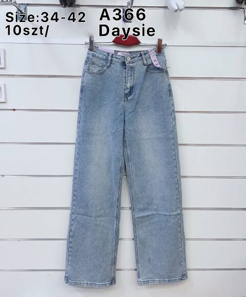 Jeansy damskie A366 1 Kolor 34-42 1