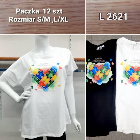 Bluzka damskie L2621 Mix Kolor S/M-L/XL