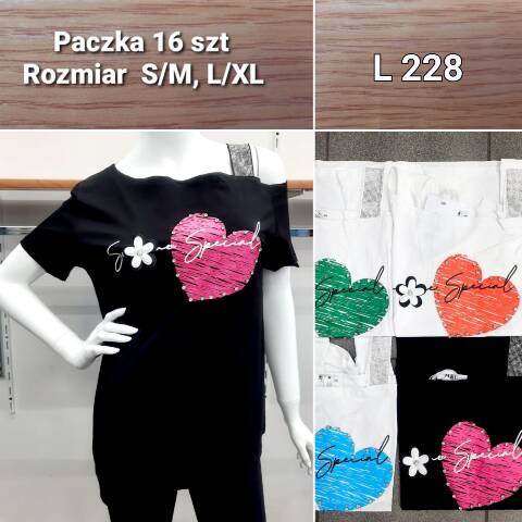 Bluzka damskie L228 Mix Kolor S/M-L/XL
