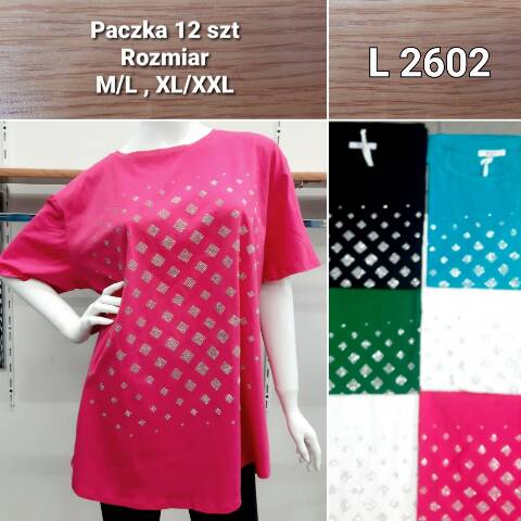 Bluzka damskie L2602 Mix Kolor M/L-XL/2XL