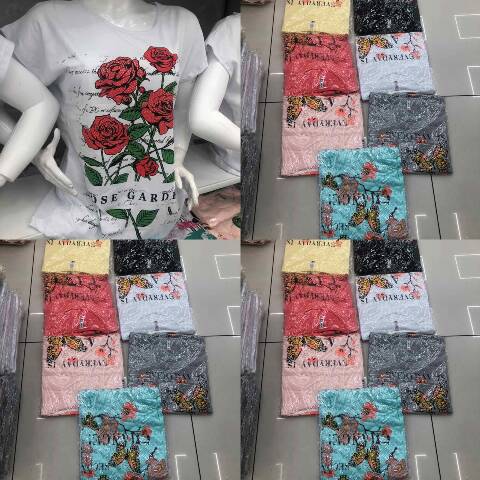 Bluzka damskie 3644 Mix kolor 2XL-4XL 1