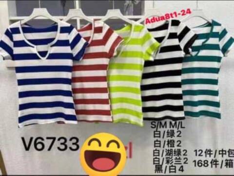 Bluzka damska Tureckie V6733 Mix Kolor S/M-L/XL 1