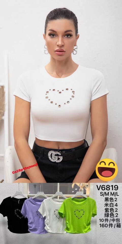 Bluzka damskie 3682 Mix kolor S/M-L/XL