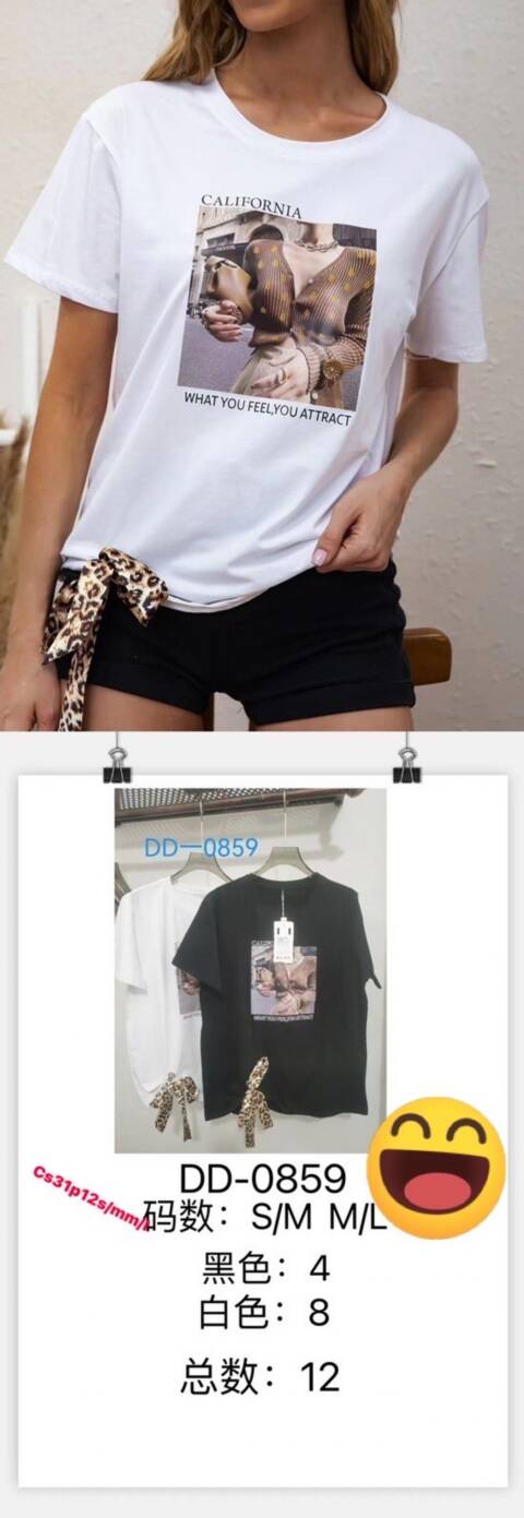 Bluzka damskie DD-0859 Mix kolor S/M-L/XL 1