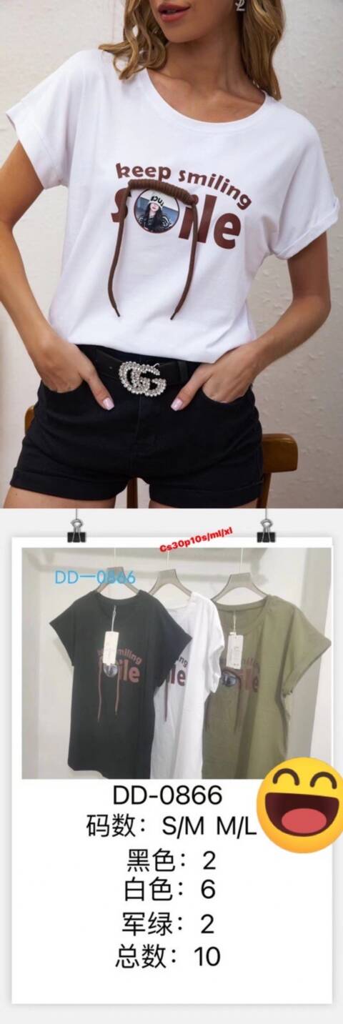 Bluzka damskie DD-0866 Mix kolor S/M-L/XL