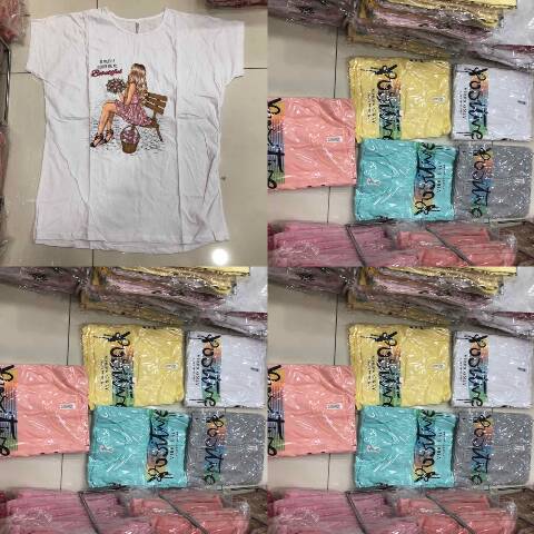 Bluzka damskie 3720 Mix kolor 2XL-4XL